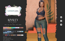 London Girl::Kinsley Top & Jeans w Belt Base [Add Me!]