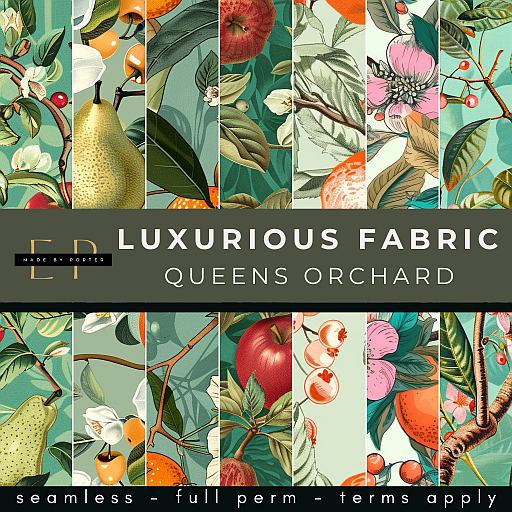 Made by Porter - Luxurious Queens Orchard Fabric