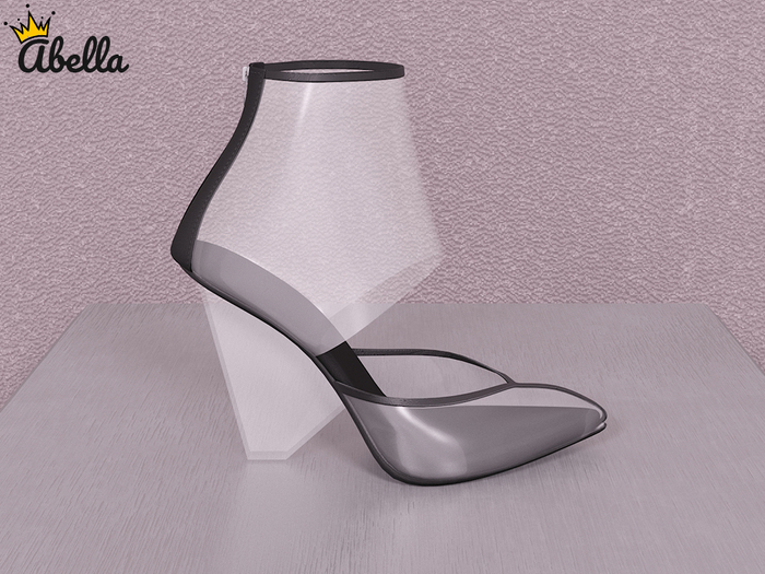 Full Perm Women's Transparent Heel