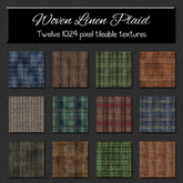 *Wallflowers* Woven Linen Plaid