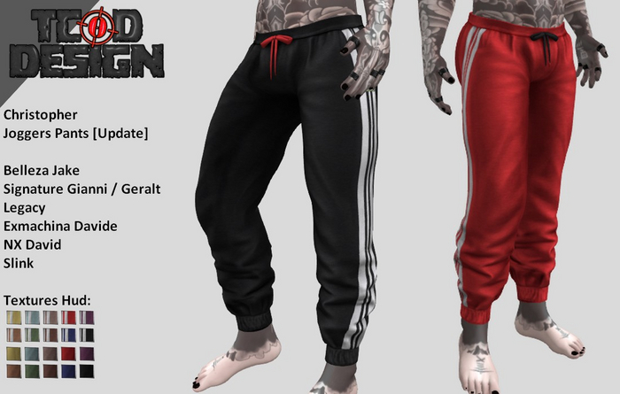 Joggers Pants 2.0 ~ Christopher [Textures Hud]...