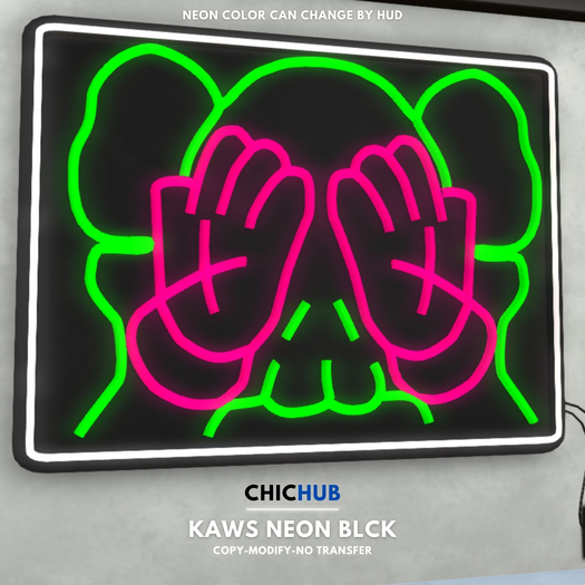 KAWS Neon Black version
