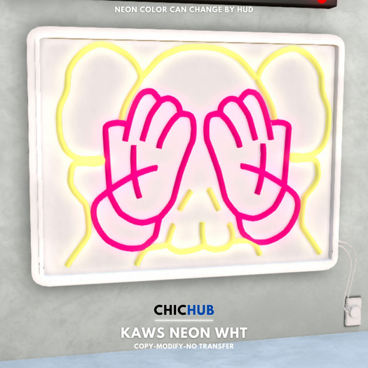 KAWS Neon White version
