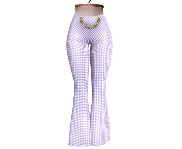 KYMILE - Alexandra Pant - Plaid Purple