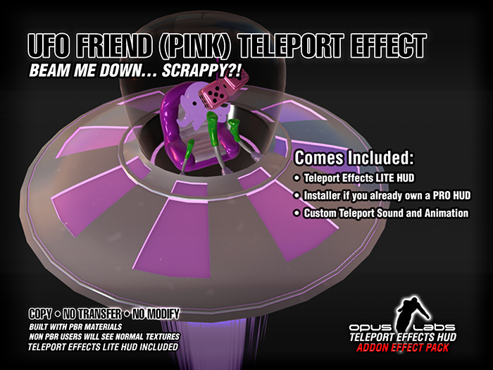 Opus Labs Teleport Effects - UFO Friend (Pink)
