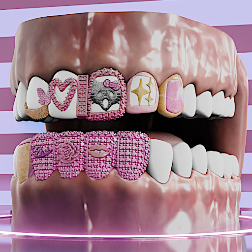 BWOKE "Ghost Kitten Grillz"