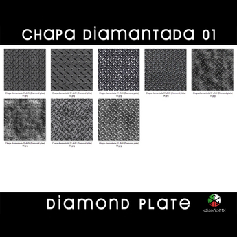 Second Life Marketplace - Chapa Diamantada 01 :dMX: (Diamond Plate)