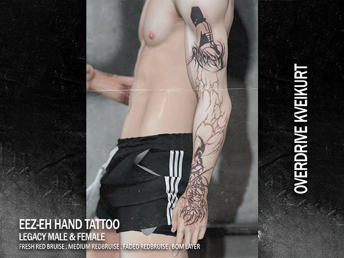 OVERDRIVE  KVEIKURT - EEZ-EH HAND TATTOO