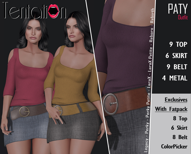 * TentatioN * FATPACK Outfit PATY (Unpacker)