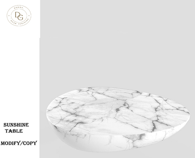 Dogma] Sunshine Marble Table