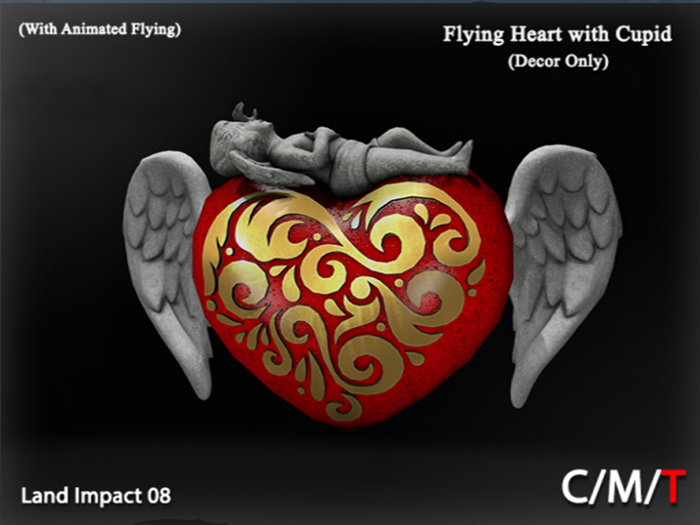 "Killer's" Flying Heart With Cupid (Decor Only)