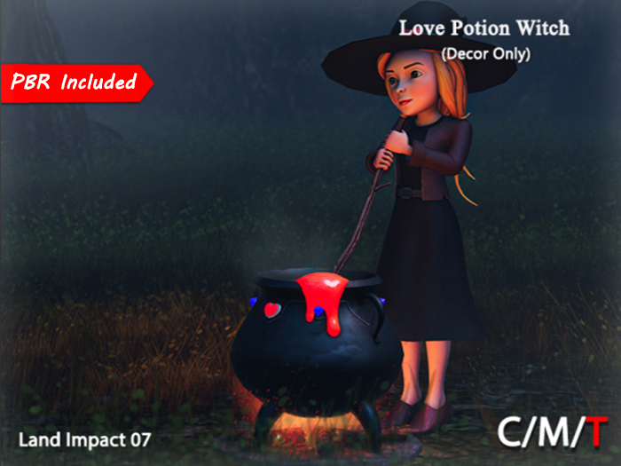 "Killer's" Love Potion Witch (Decor Only)