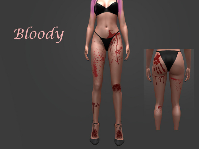TATTOO BLOODY FULL BODY AND FACE