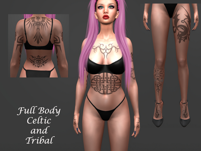 Full Body Celtic and Tribal