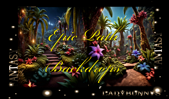 Fantasy Background Textures-Epic Path Backdrops Full perm
