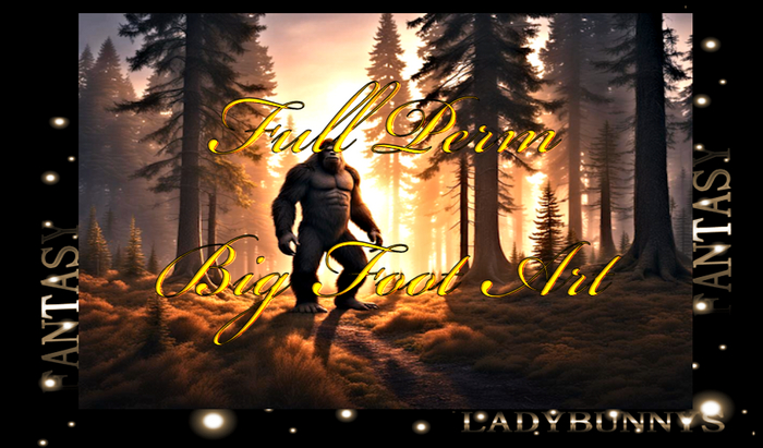 Bigfoot in Wood Full Perm Art