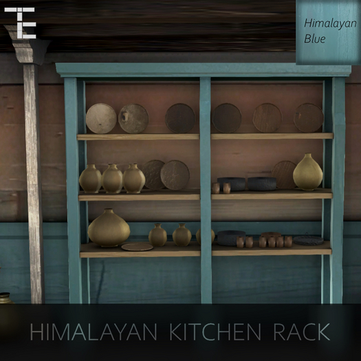 [Tc] - Himalayan Kitchen Rack - [Himalayan Blue] -