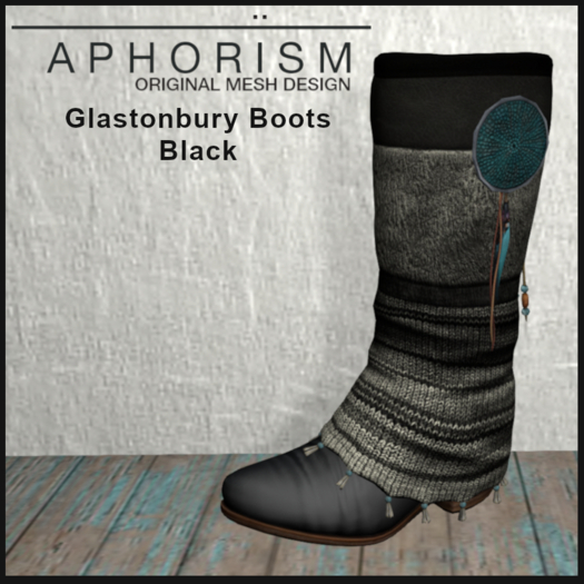 !APHORISM! Glastonbury Boots - Black V3.1