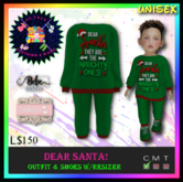 *LVD* Dear Santa Naughy One Sweats - Bebe Tod/TD