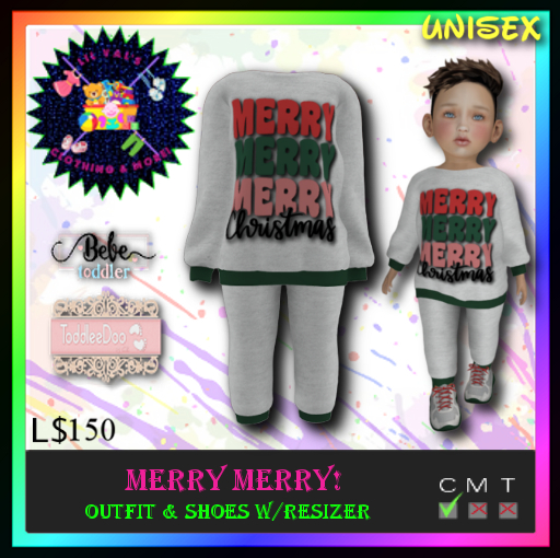 *LVD* Merry Merry Sweats - Bebe Tod/TD