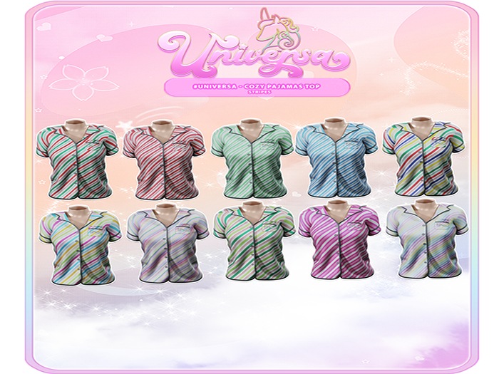 #UNIVERSA - Cozy Pajamas Top - Stripes Pack - Men - Legacy Male - Jake - Anatomy 