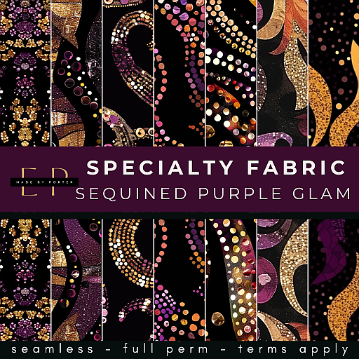 Made by Porter - Specialty Fabric Purple Glam