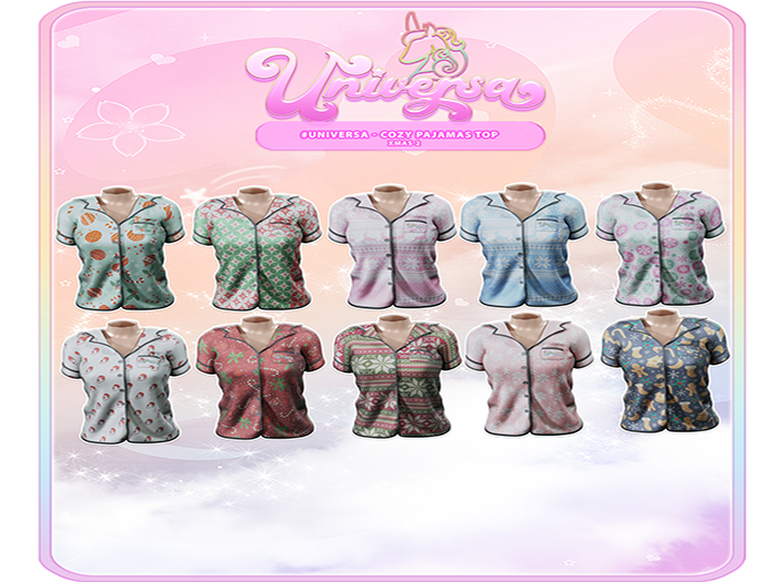 #UNIVERSA - Cozy Pajamas Top - xmas 2 pack - men - Legacy Male - Jake - Anatomy 