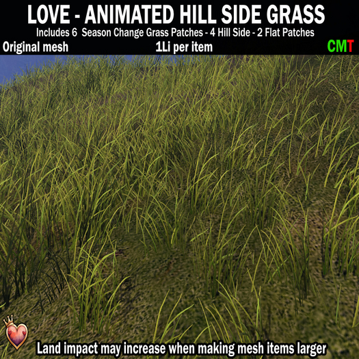 LOVE SUPERSTORE - ANIMATED HILL SIDE GRASS 