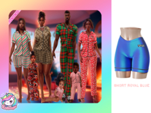 #UNIVERSA - Cozy Pajamas Short Pants - royal blue -women - Gen X Curvy & Classic - Khara - Kupra Bork Belly