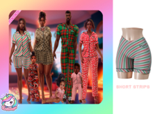 #UNIVERSA - Cozy pajamas Short Pants - stripes - men - Legacy Male - Jake - Anatomy