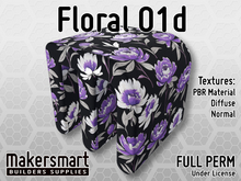 PBR Materials: Fabric: Floral 01d