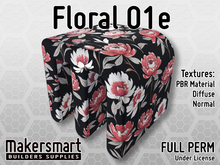PBR Materials: Fabric: Floral 01e