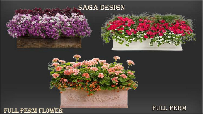 Saga Design  Full Perm Flower