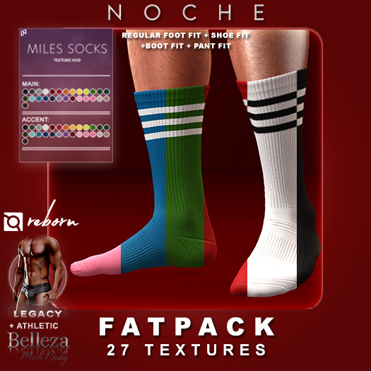 Noche. Miles Socks Fatpack