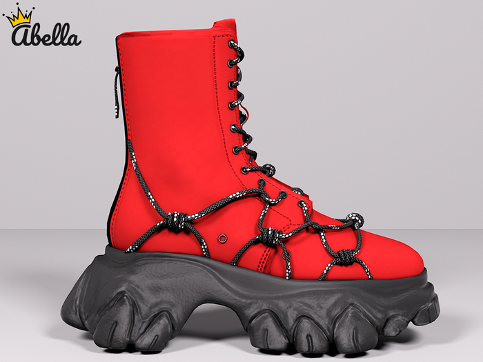 Full Perm Men's Chunky Lace-Up Boots