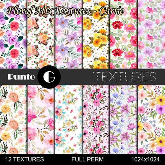 Floral Mix Textures - Carrie