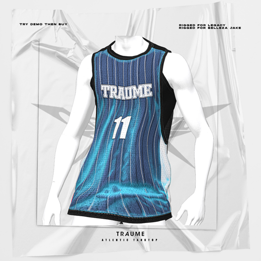 [Traume] Atlehtic Shirt Blue