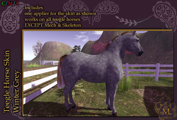 *M* teegle horse  winter grey Unpacker