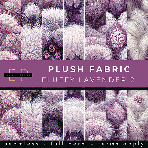 Made by Porter - Plush Fabric Fluffy Lavender 2