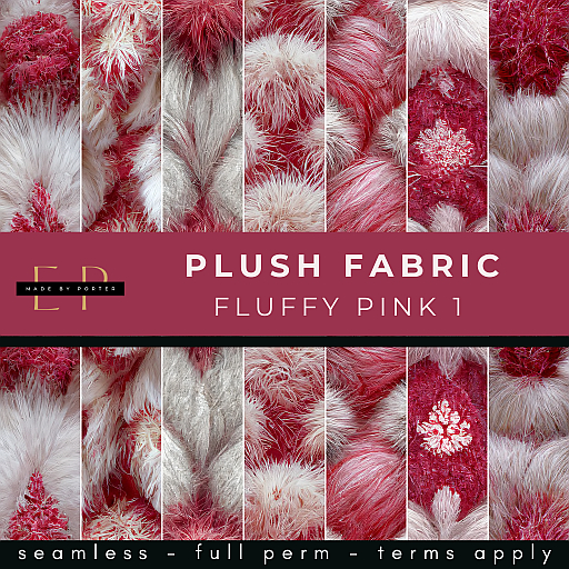 Made by Porter - Plush Fabric Fluffy Pink 1