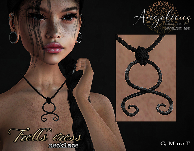 .Anglicus. Trolls cross necklace 