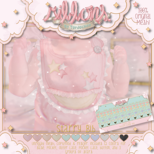 {Ribbons} Starry Bib {Box}