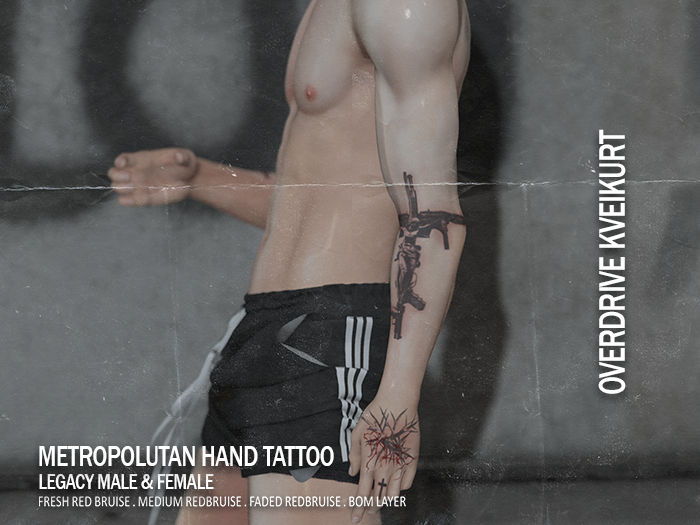 OVERDRIVE KVEIKURT - METROPOLUTAN HAND TATTOO