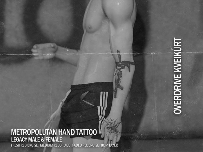 OVERDRIVE KVEIKURT - METROPOLUTAN HAND TATTOO DEMO