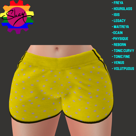 Yellow Polka Dot Shorts (F)