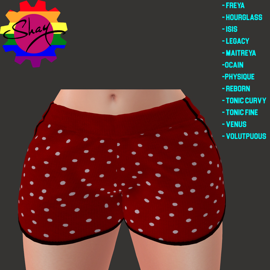 Red Polka Dot Shorts (F)
