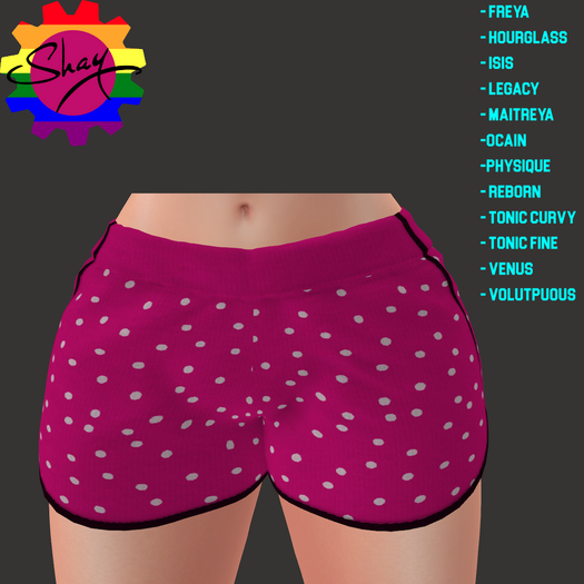Pink Polka Dot Shorts (F)