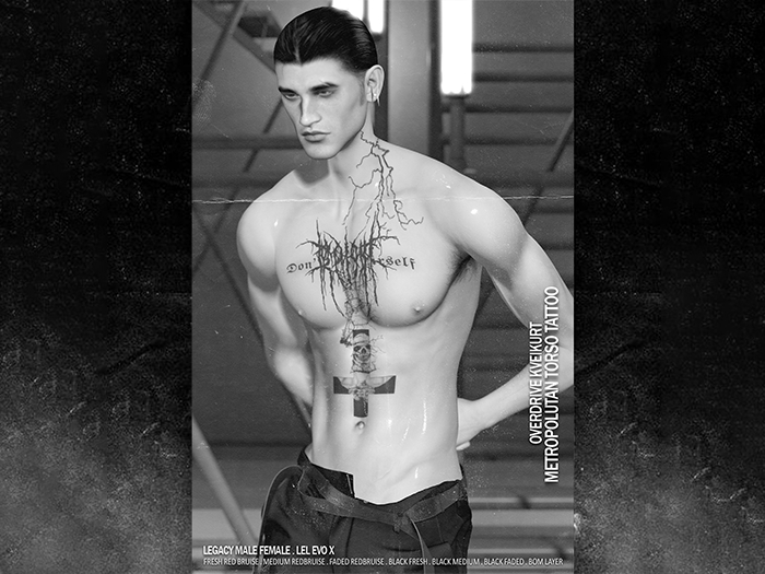 OVERDRIVE KVEIKURT  - METROPOLUTAN TORSO TATTOO DEMO