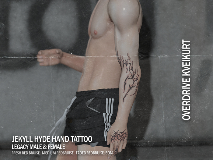 OVERDRIVE KVEIKURT - JEKYLL HYDE HAND TATTOO
