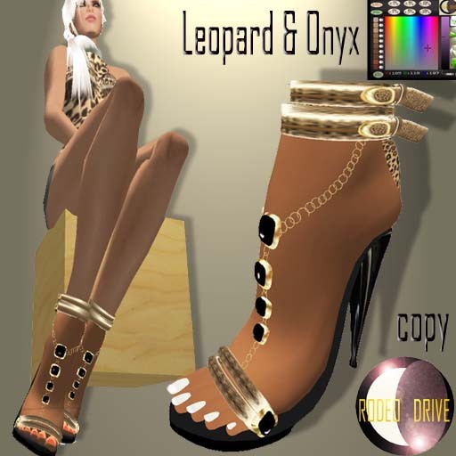 LEOPARD & ONYX stilettos & hud 